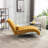  Single-Seat 64-Inch Button-Tufted Indoor Chaise Lounge, Velvet Upholstered Soft Yellow-1141309176