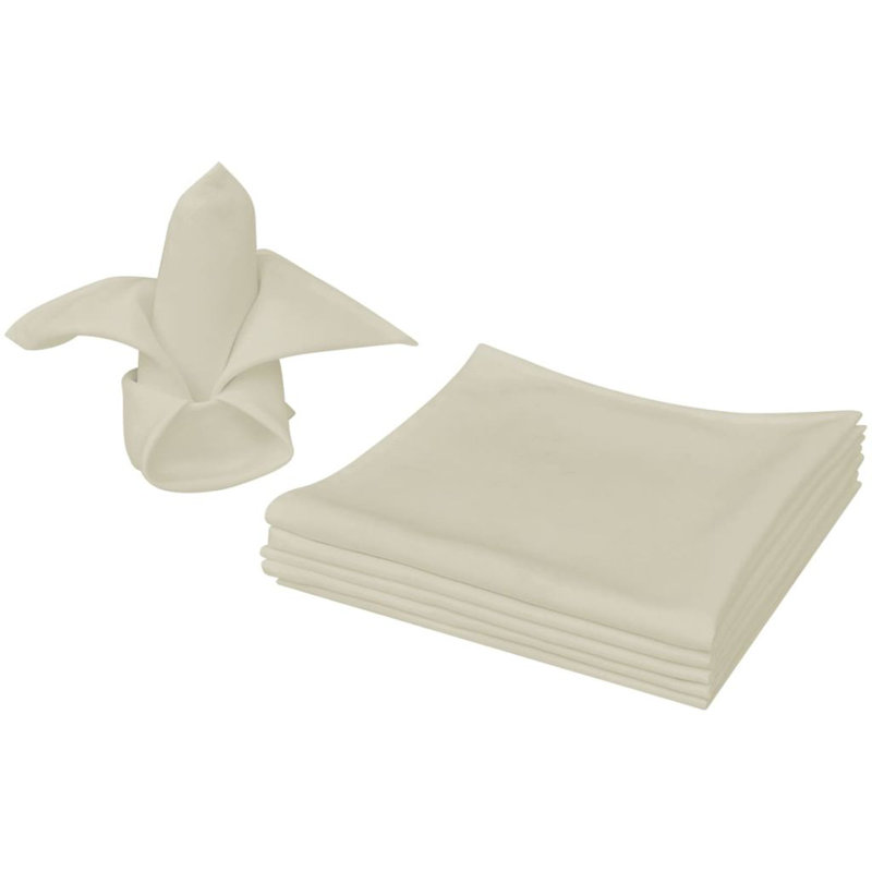 Solid Colour Rectangle Napkin, Cream