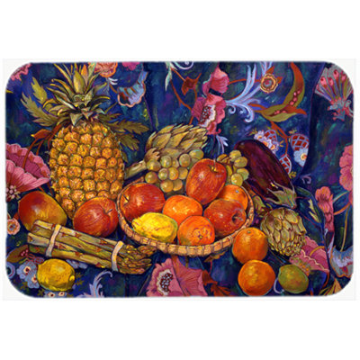 Planche à découper en verre fruits et légumes caroline