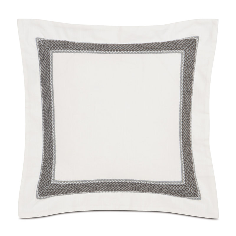 Nerida Appliqued Cotton Throw Pillow