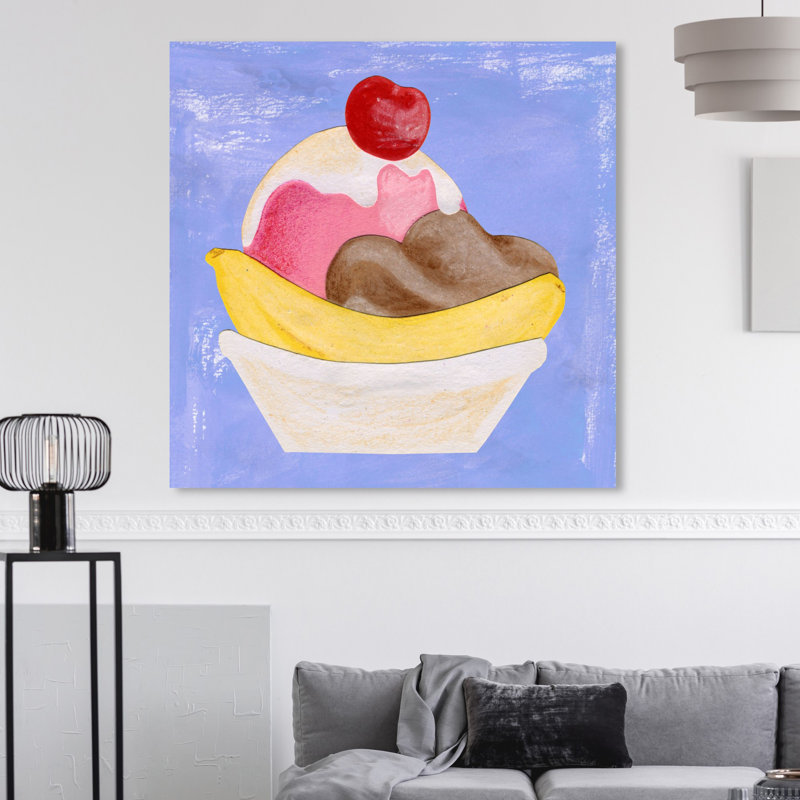 Art sur toile split banana Driscoll, H 36 po x l 36 po x P 1,5 po