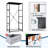 4 Drawer Dresser for Bedroom, Narrow Chest of Drawers, Wooden Top and Study Iron Frame 18"x37.5"-(WxH)