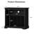 Rustic Record Player Stand Vinyl Record, Holder Hold Up To 230 Albums Farmhouse Turntable Stand With Cable Management-2003786822
