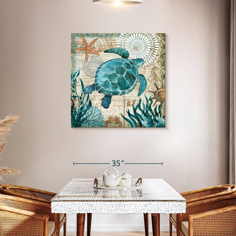 Brampt Monterey Bay Turtle, 36" H x 36" W