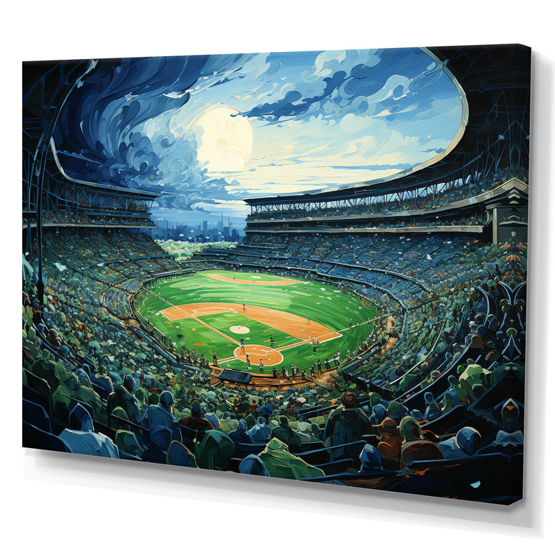 Stadium Echoes Of Victory sur toile, H 34 po x l 44 po x P 1,5 po, Toile tendue