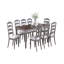 Light Grey And Cherry Contemporary Style 1Pc Dining Table Wooden Frame Dining Room Furniture