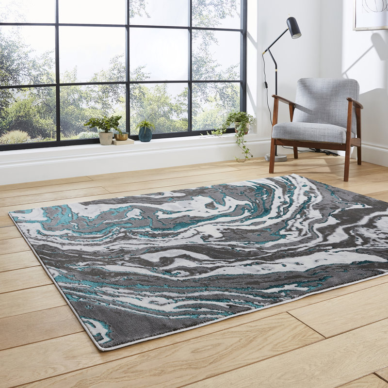 Chessman area rug Machine Woven Rectangle Grey, Rectangle 120 x 170cm