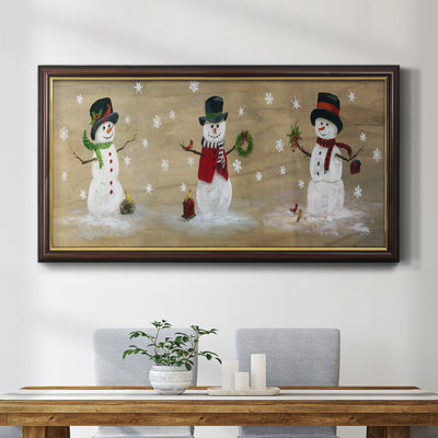 " Wooden Snowman Panel "