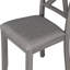 Table de salle à manger rectangulaire 6, gris, 4 chaises et banc, pour table familiale en bois 6 moments