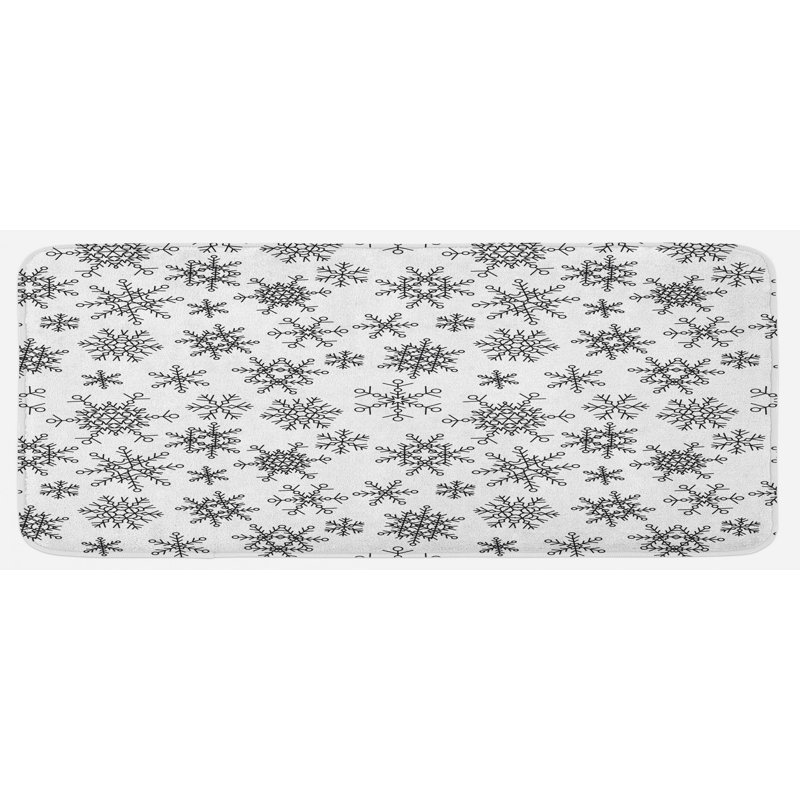 Tapis de cuisine flocon de neige
