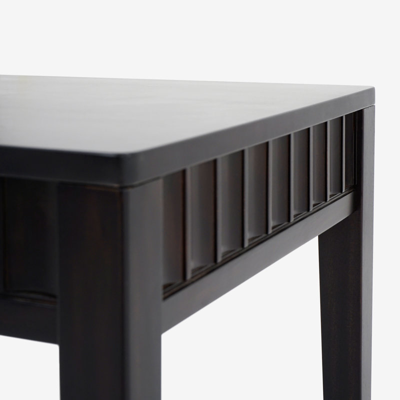 Mira - Scalloped Dining Chair Set, Black