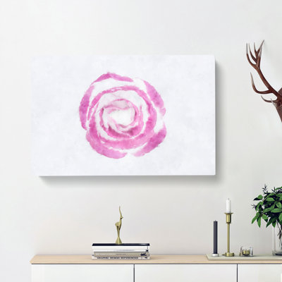 Pink Lisianthus Flower - Wrapped Canvas Painting