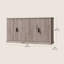 Armoire buffet de 58,3 po de largeur, buffet, console avec tablettes réglables, portes cannelées-1491647107
