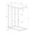 Gin Accent Table, C Shape, Laminate, Metal, 18 X 10 Narrow-101190871-101190872