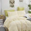 Ensemble d'édredon blanc crème crème Ensemble d'édredon blanc matelassé beige blanc uni Ensemble de literie 3 pièces ivoire moderne doux et respirant blanc cassé pour femme-130189898-130189903