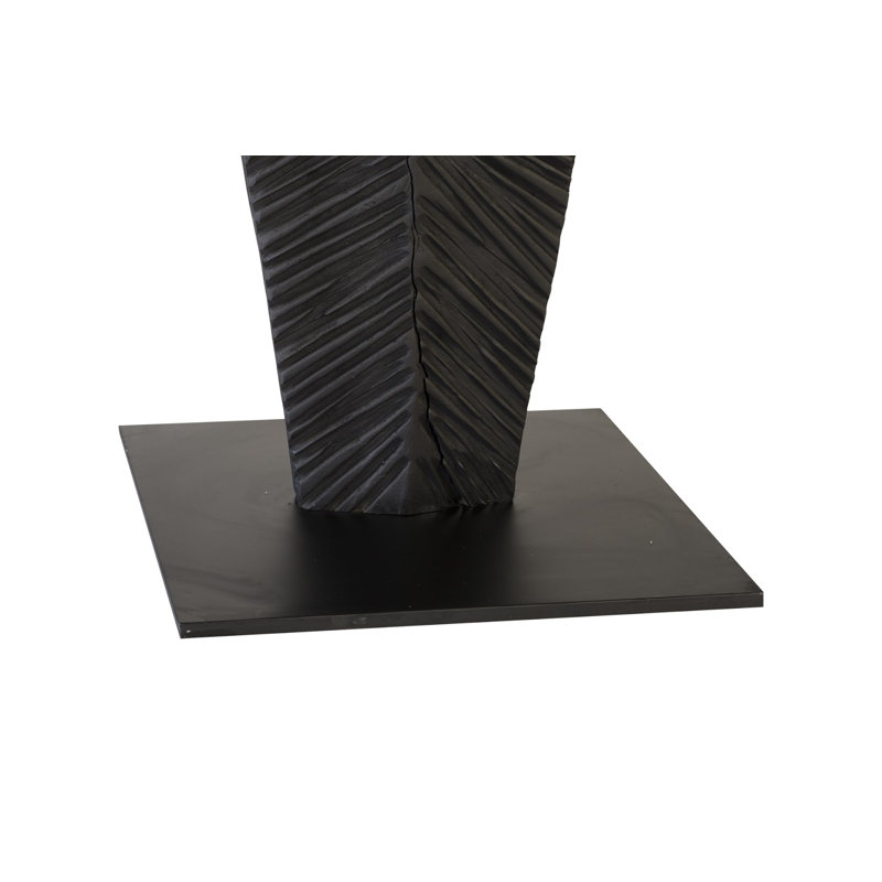 Carved On Stand Sculpture, Burnt, 74" H x 14" W x 16" D