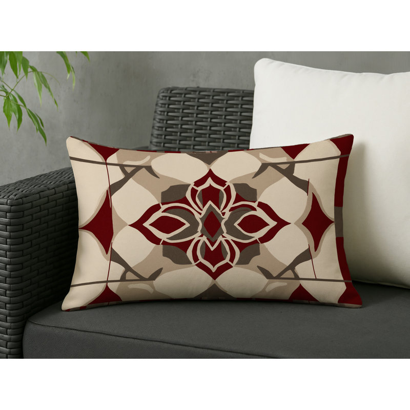 Structured Pathways Indoor And Outdoor Throw Pillow, Rectangle 18"H x 25"W