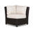 Siesta Key 93'' Wide Wicker Patio Sectional with Sunbrella® Cushions
