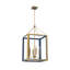 Libby Langdon Herrick 18" Luxe Gold + Navy Chandelier