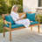 Versatile Patio Cushion Set With Weatherproof Fabric - Includes Bench Cushion & 2 Pillow Covers For Garden And Porch Furniture-746785757-746785753