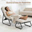 Chaise longue d'extérieur avec repose-pieds et coussins-1986574995