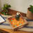 Handcrafted Floral Mango Wood Serving Tray