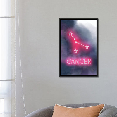 «Cancer Zodiac Sign» par Emanuela Carratoni, reproduction d'art sur toile tendue