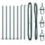 Fence Posts Manual 7 Pcs Galvanised Steel-2133237148-2133237150