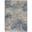 Machine Washable Indoor/Outdoor Xhevrie Denim Rug-112026872
