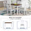 Ensemble de salle à manger 5 pièces Rustic Minimalist-2140977688-2140977690