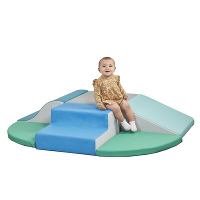 ECR4Kids SoftZone Little Me Wall Climb and Slide, Beginner Playset, Contemporary, 6-Piece -  ELR-12654F-CT