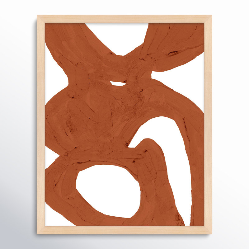 Copper Harmony 1 Print by Andrea Stokes, 25" H x 20" W x 1.25" D, Black Framed
