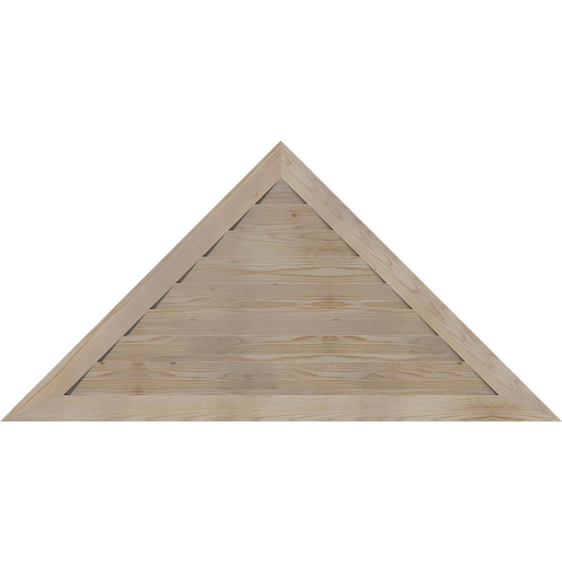 Évent gable à fixation sur surface en bois à hauteur de ton triangle, H 34 po x l 68,13 po (OB : H 28 po x l 56 po)