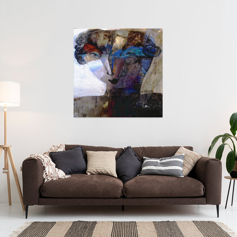 Art contemporain, art contemporain abstrait, H 36 po x l 36 po