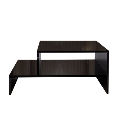 Coffee table with unique architectural shape