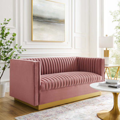 Causeuse en velours Sanguine