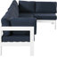 Canapé modulaire d'extérieur avec coussins 120 po Pacita-61209917-61209918