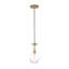 Luminaire suspendu moderne en verre transparent 1 lumière Teardrop