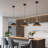 Skaghe 3 - Light Matte Black Retro Dome Hanging Pendant Light
