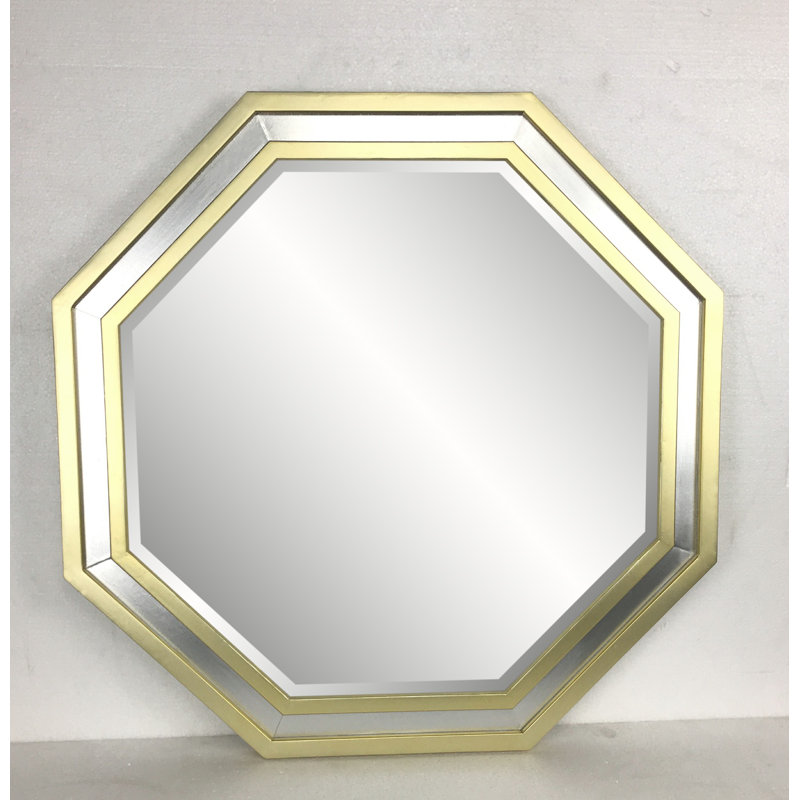 Miroir mural - Argent / Or