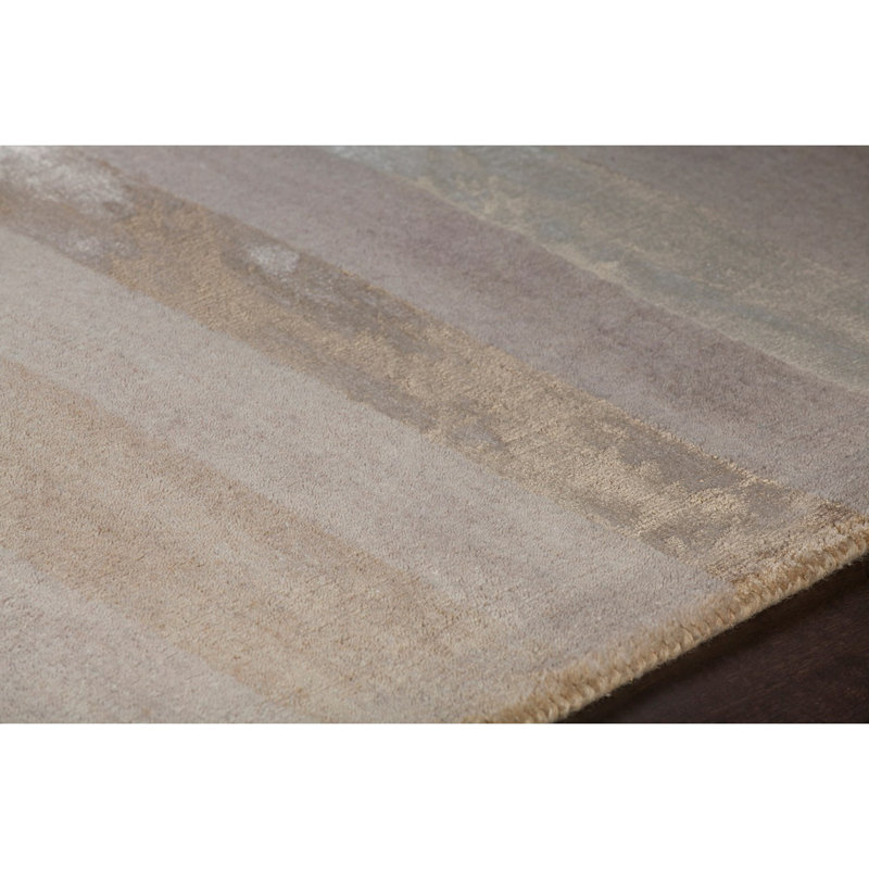 Tapis blanc / gris clair Canterbury, Rectangle 5 pi x 7 pi 6 po