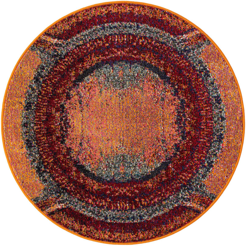 Estelle Abstract Indoor Rug, Round 3'3" 