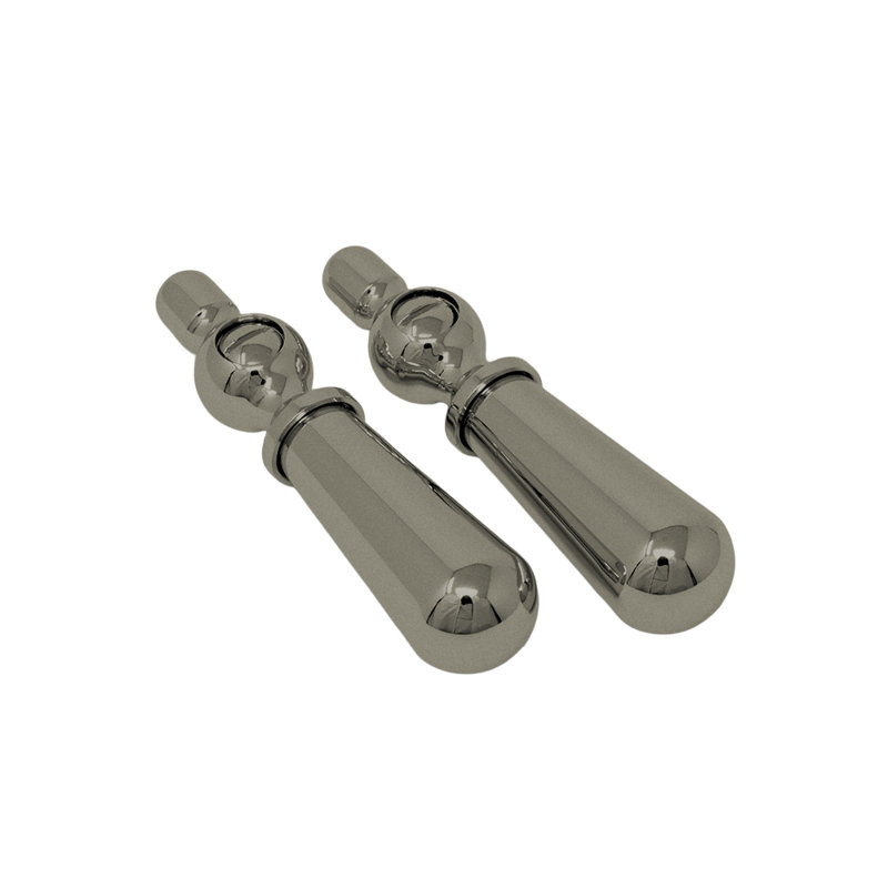 Poignée levier en porcelaine Strom Living P0476, Nickel mat