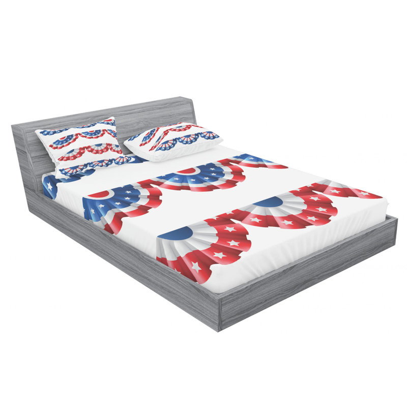 Microfiber Sheet Set, Queen Sheet Set with Fitted Sheet