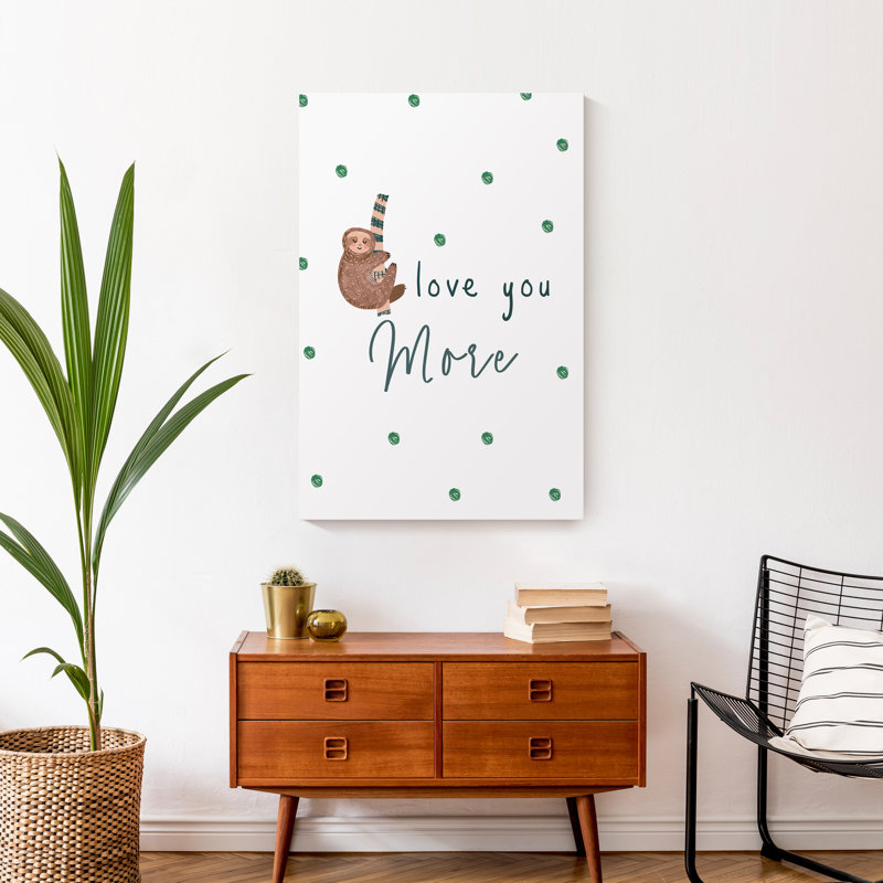 «Love You More», art sur toile, H 30 po x l 20 po x P 1,25 po