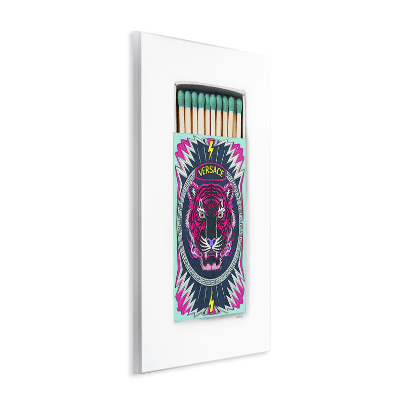 «Tiger Glam Brand Matchs Wall Art» par Amanda Greenwood, H 19 po x l 13 po