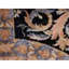 Hand-Knotted High-Quality Black and Beige Area Rug