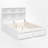 Wood Platform Bed With Storage Headboard-93786721-98913913