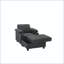 Fauteuil d'appoint convertible avec repose-pieds, porte-gobelets, ports USB et dossier inclinable-132468020