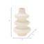 10” Dolomite Stacked Vase - Contemporary Abstract Stacked Sphere Decorative Table Vase - Home or Office Decor Accent - Flower Centerpiece Display Vase - Gift Idea-100332940-94283614